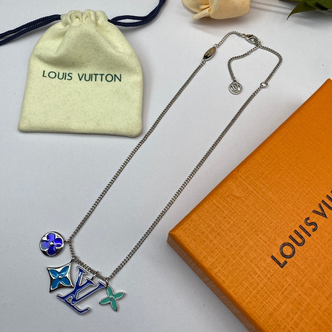 LV Multicolor Flower Mellow Necklace - Image 7
