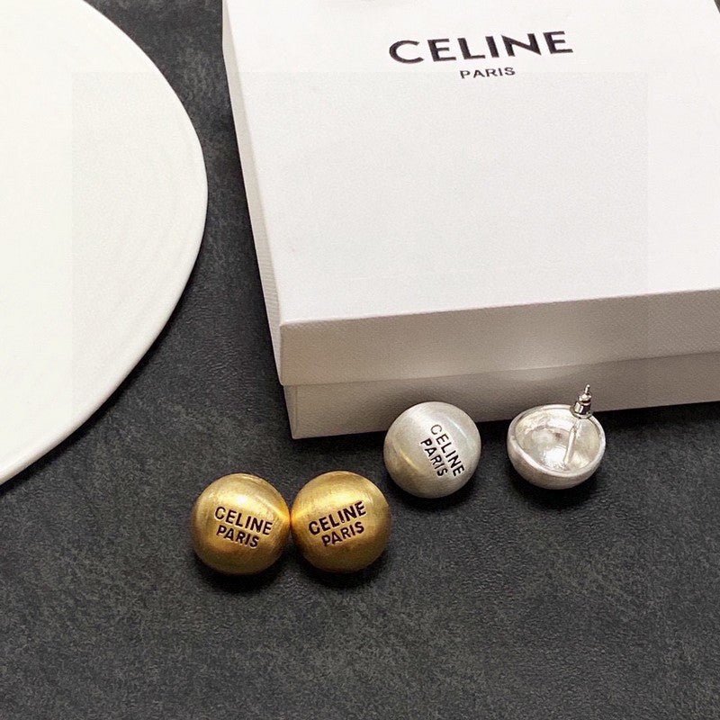 18K Celine Round Earrings - Image 6
