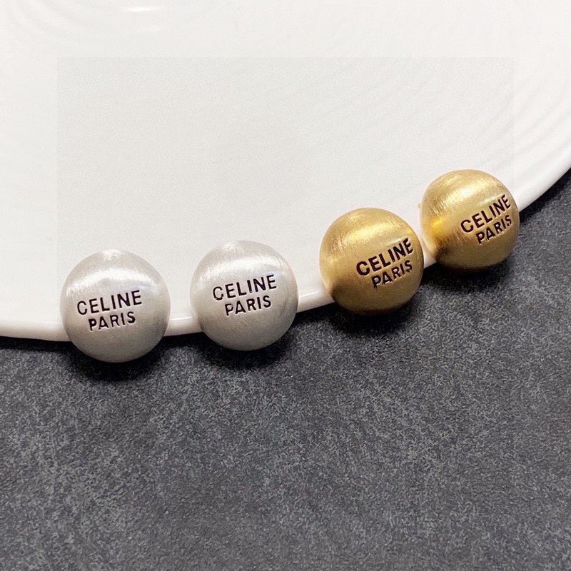 18K Celine Round Earrings - Image 7