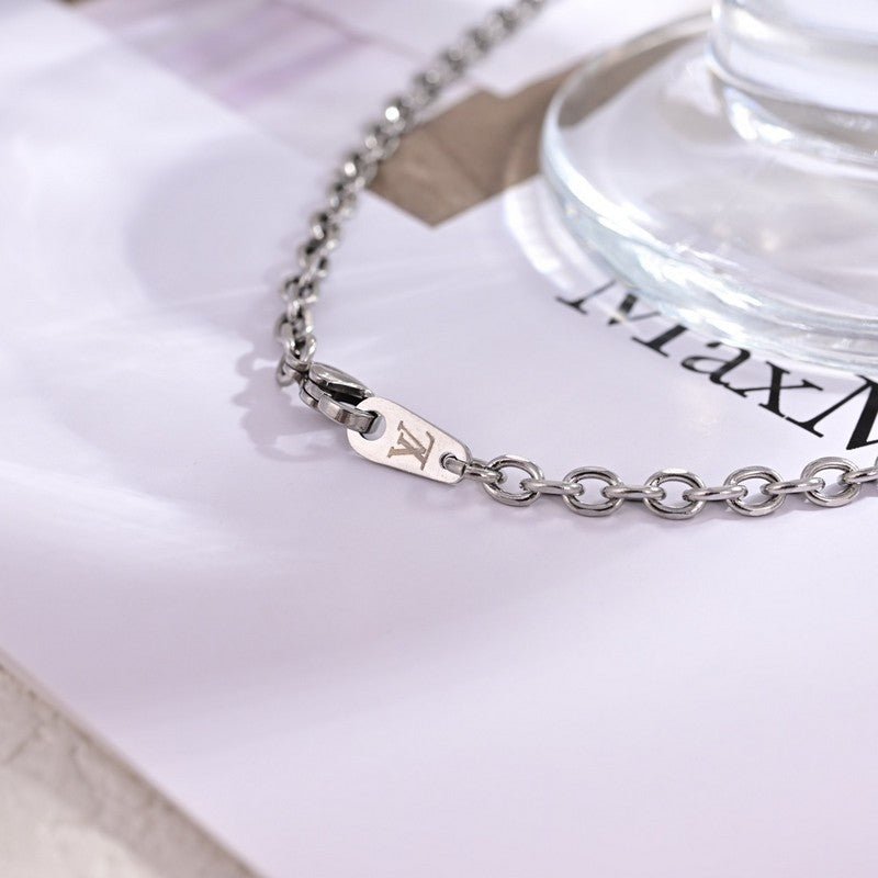 LV Two-Tone Cylinder Necklace - Image 6