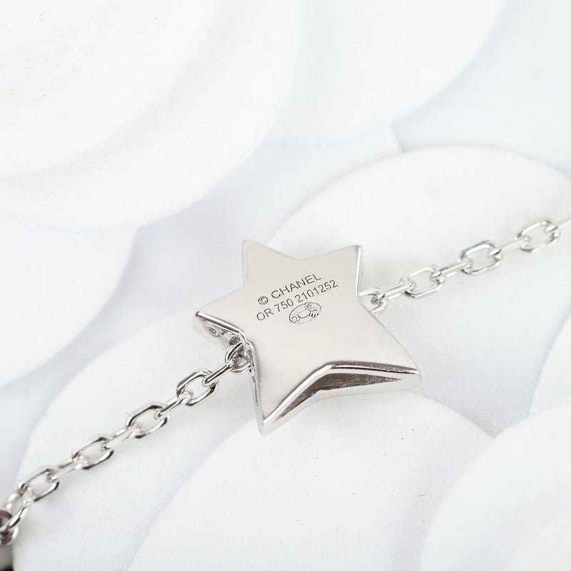 Chanel Silver Multi-Star Crystal Thin Bracelet - Image 7