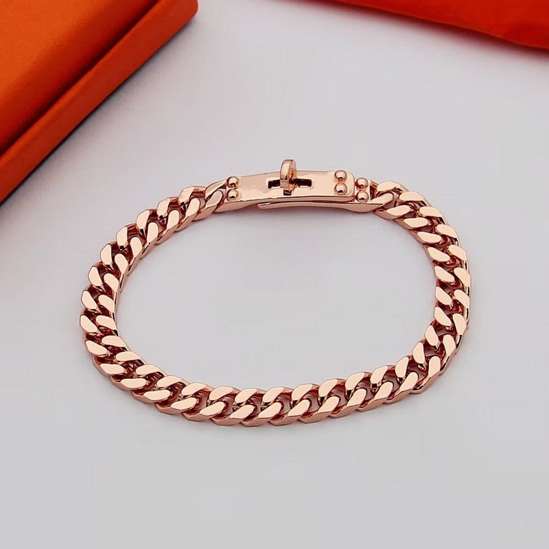 Hermès Cuban Chain Lock Clasp Bracelet Set - Image 3