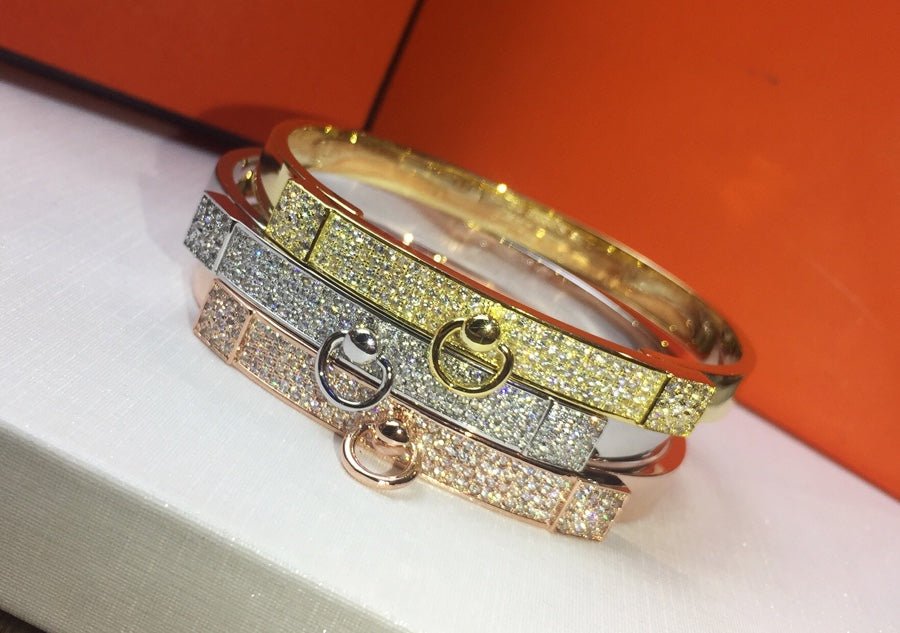 Hermès Rose Gold Plated Half de Chien Bracelet - Image 6