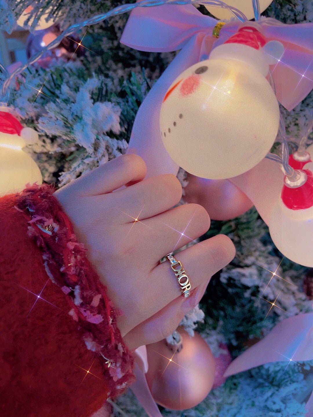 Dior Open Cuff Gold CD Logo Half Ring - Image 5