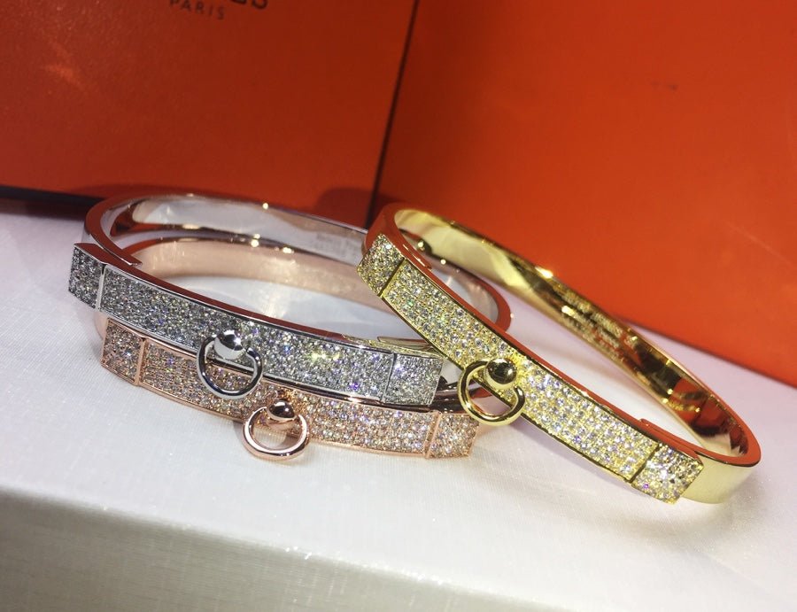 Hermès Rose Gold Plated Half de Chien Bracelet - Image 13