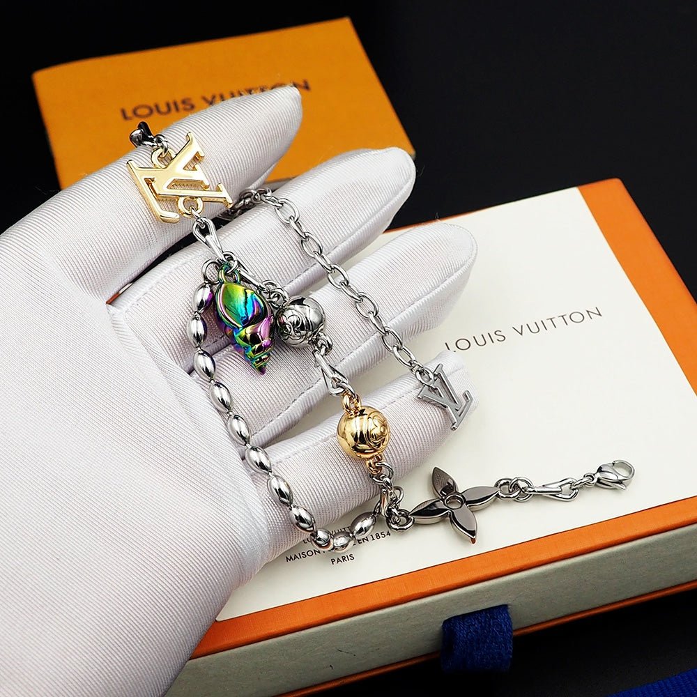LV Ocean-Inspired Chain Bracelet - Image 5