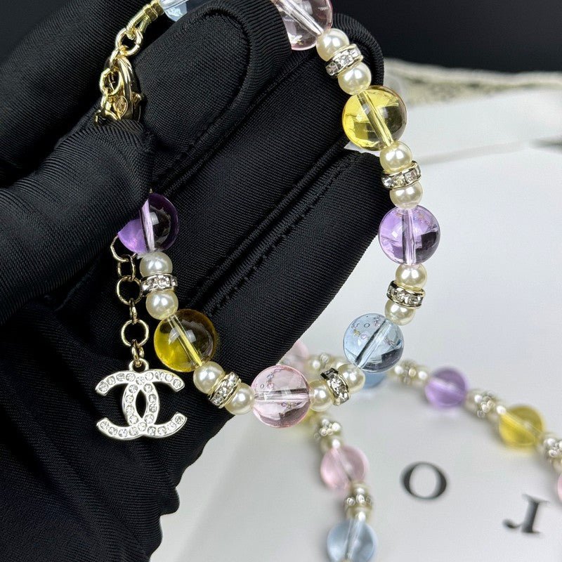 Alternative view of Chanel Pastel Crystal Bead CC Bracelet