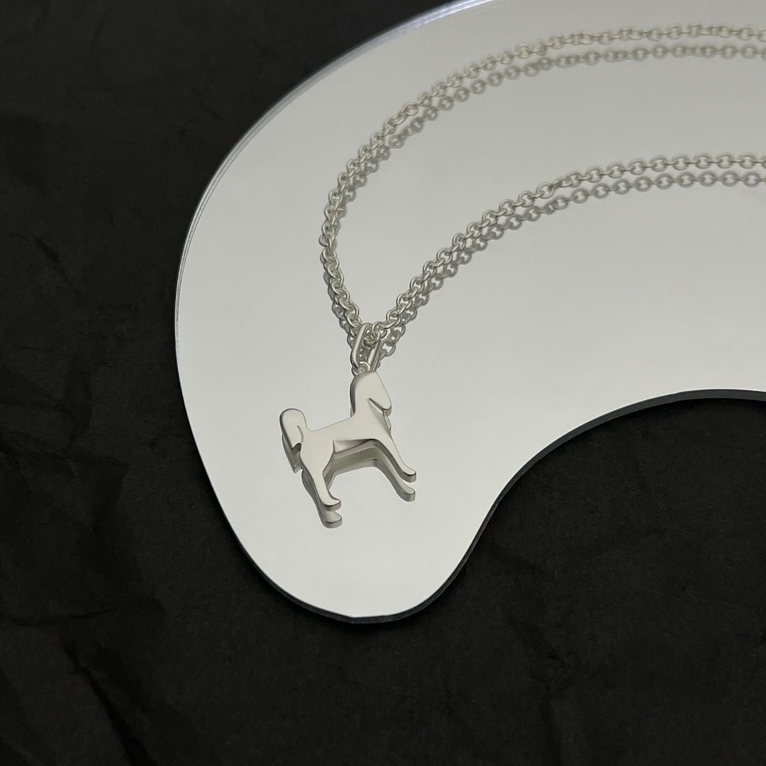 Hermès Horse Motif Silver Pendant Necklace - Image 12