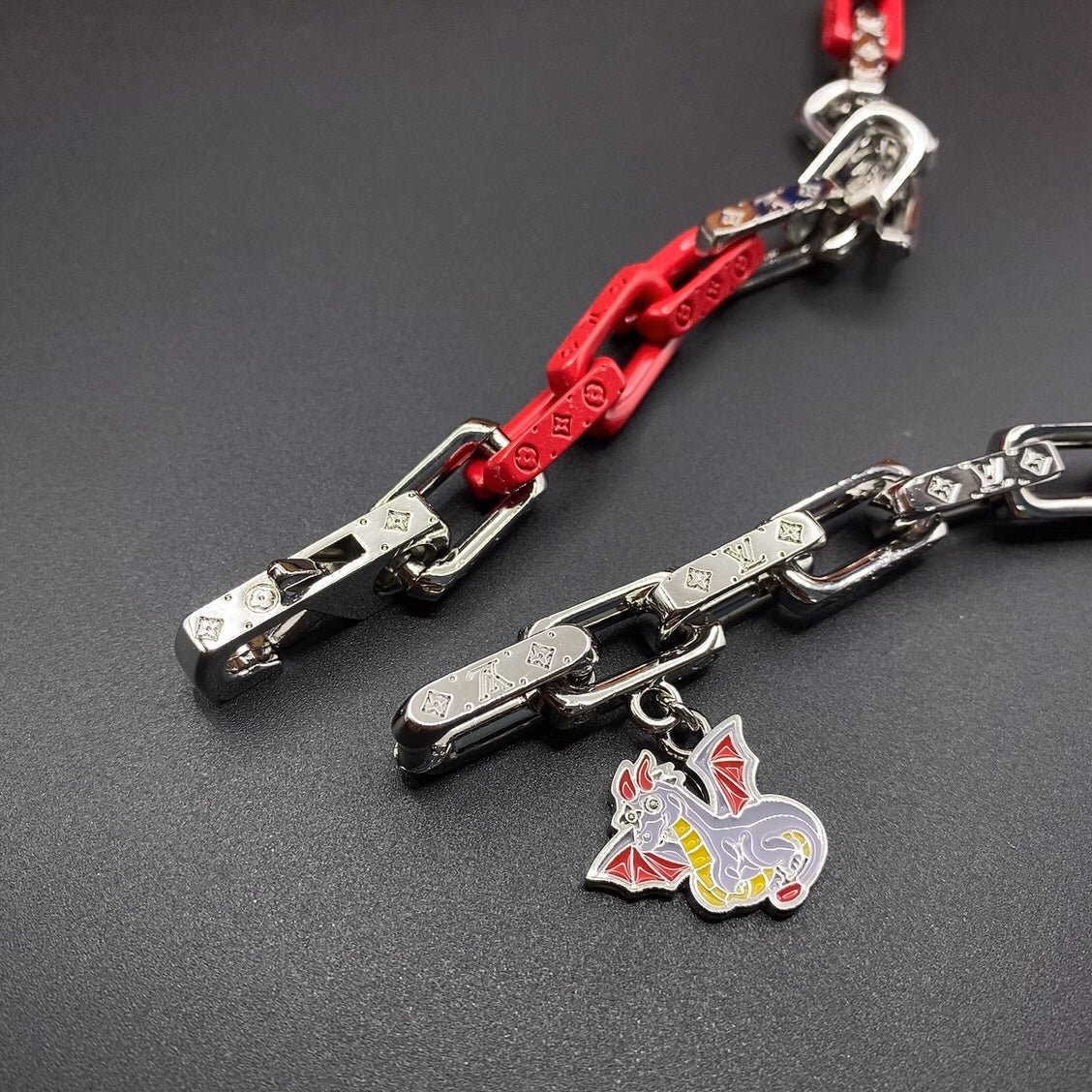 LV Two-Tone Link Bracelet - Image 7