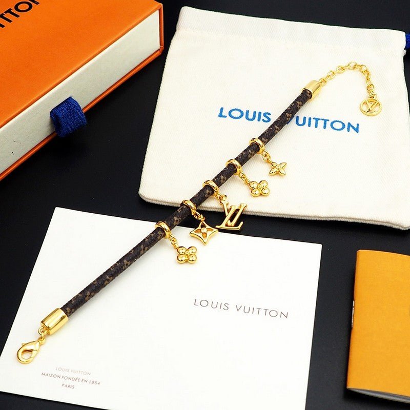 LV Multi-Charm Monogram Leather Bracelet - Image 8