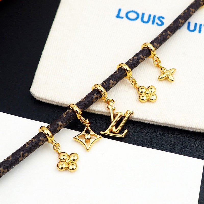 LV Multi-Charm Monogram Leather Bracelet - Image 9