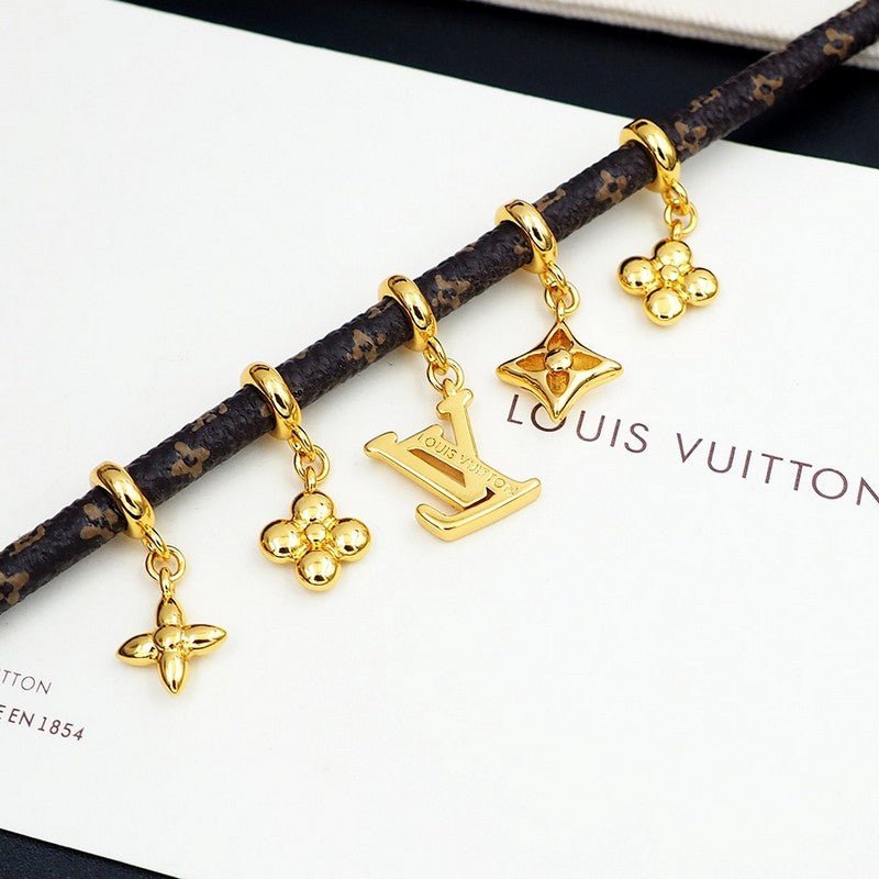 LV Multi-Charm Monogram Leather Bracelet - Image 13