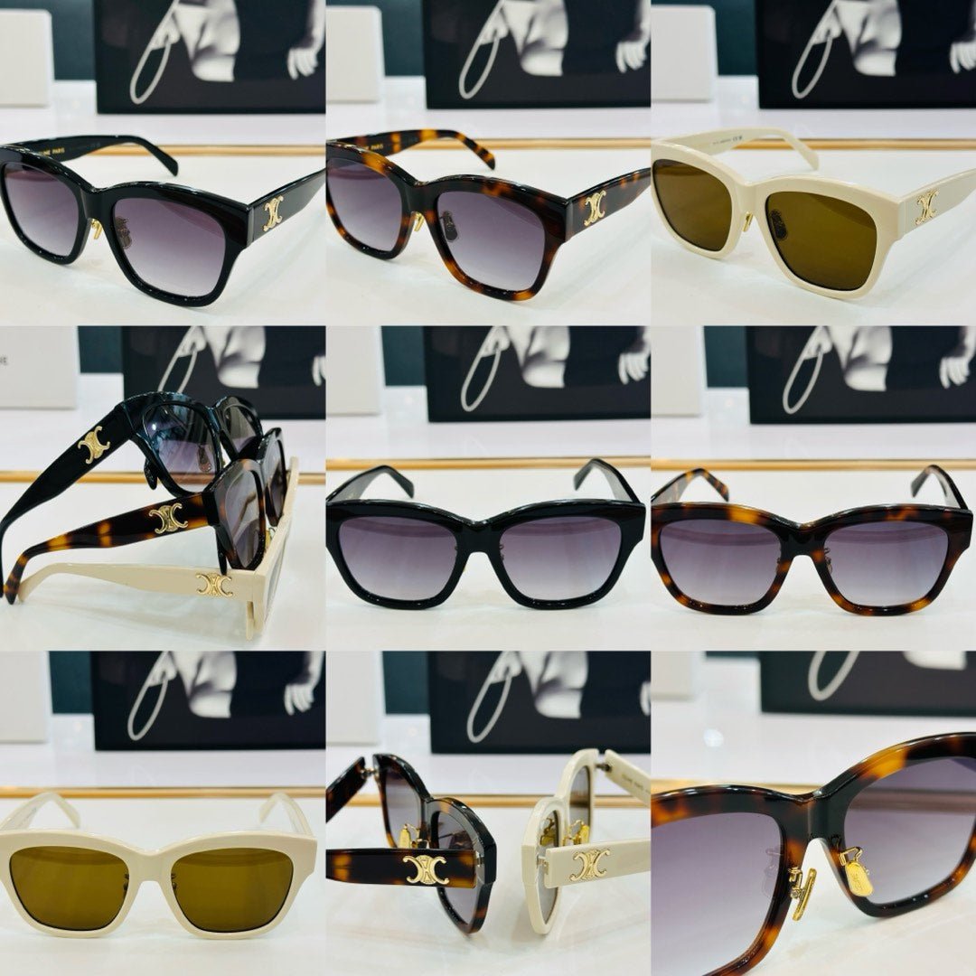 CELINE Tortoise Square Gradient Shades - Image 9