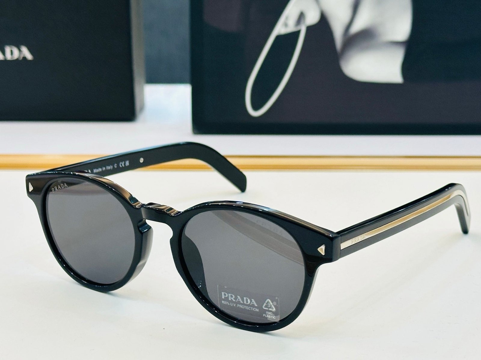 Alternative view of Prada Retro Round Sunglasses
