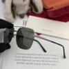 GUCCI Green Lens Metal Square Shades