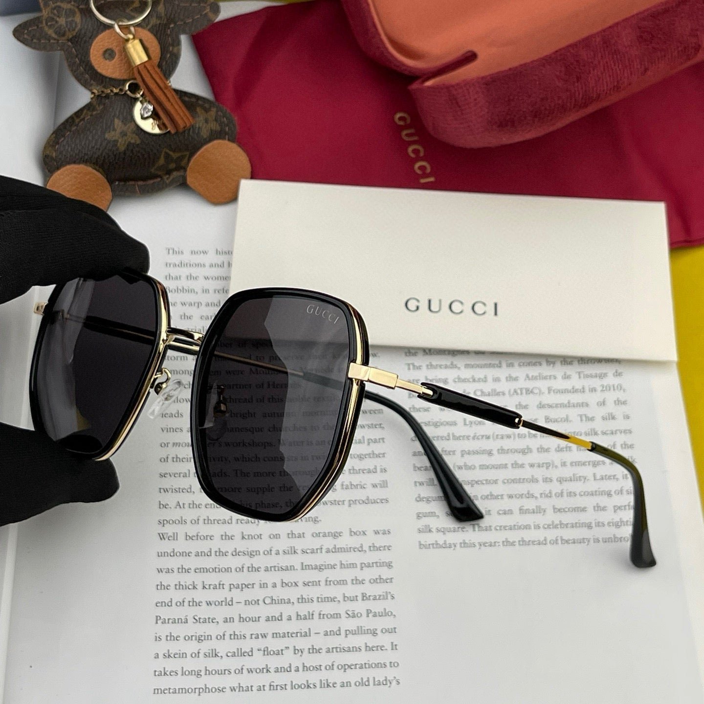 Alternative view of SQUARE FRAME SUNGLASSES G364 IN METAL