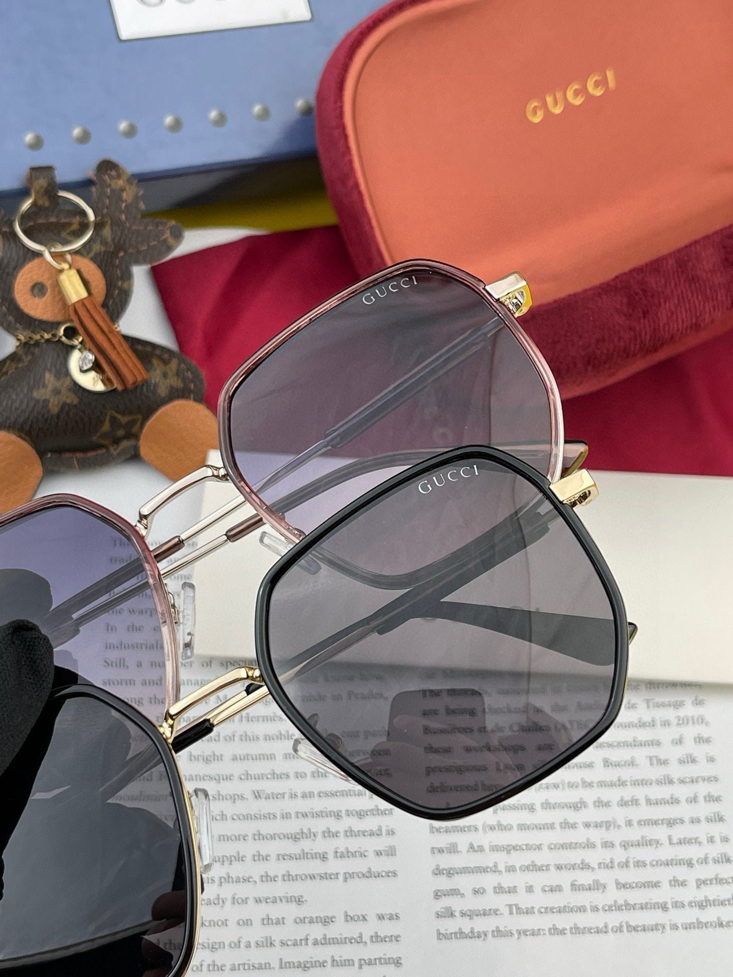 SQUARE FRAME SUNGLASSES G364 IN METAL - Image 5