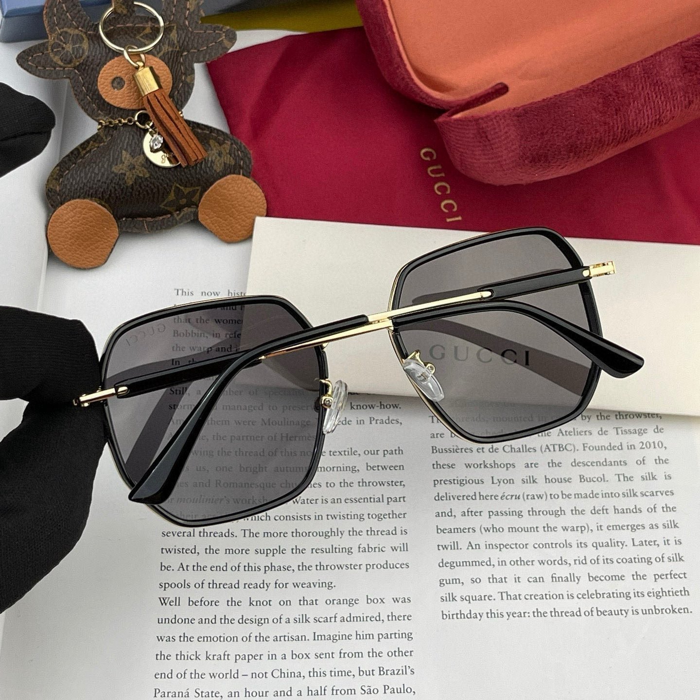 SQUARE FRAME SUNGLASSES G364 IN METAL - Image 6