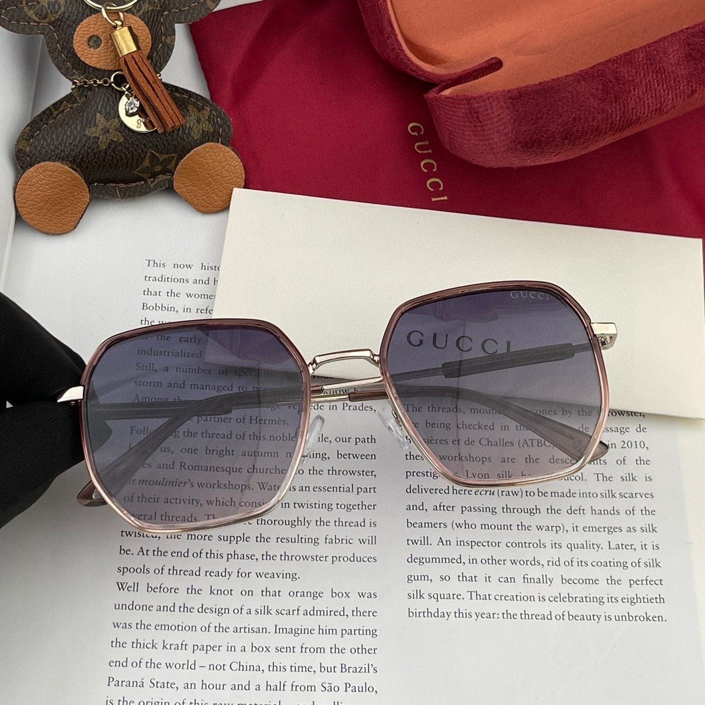 SQUARE FRAME SUNGLASSES G364 IN METAL - Image 4