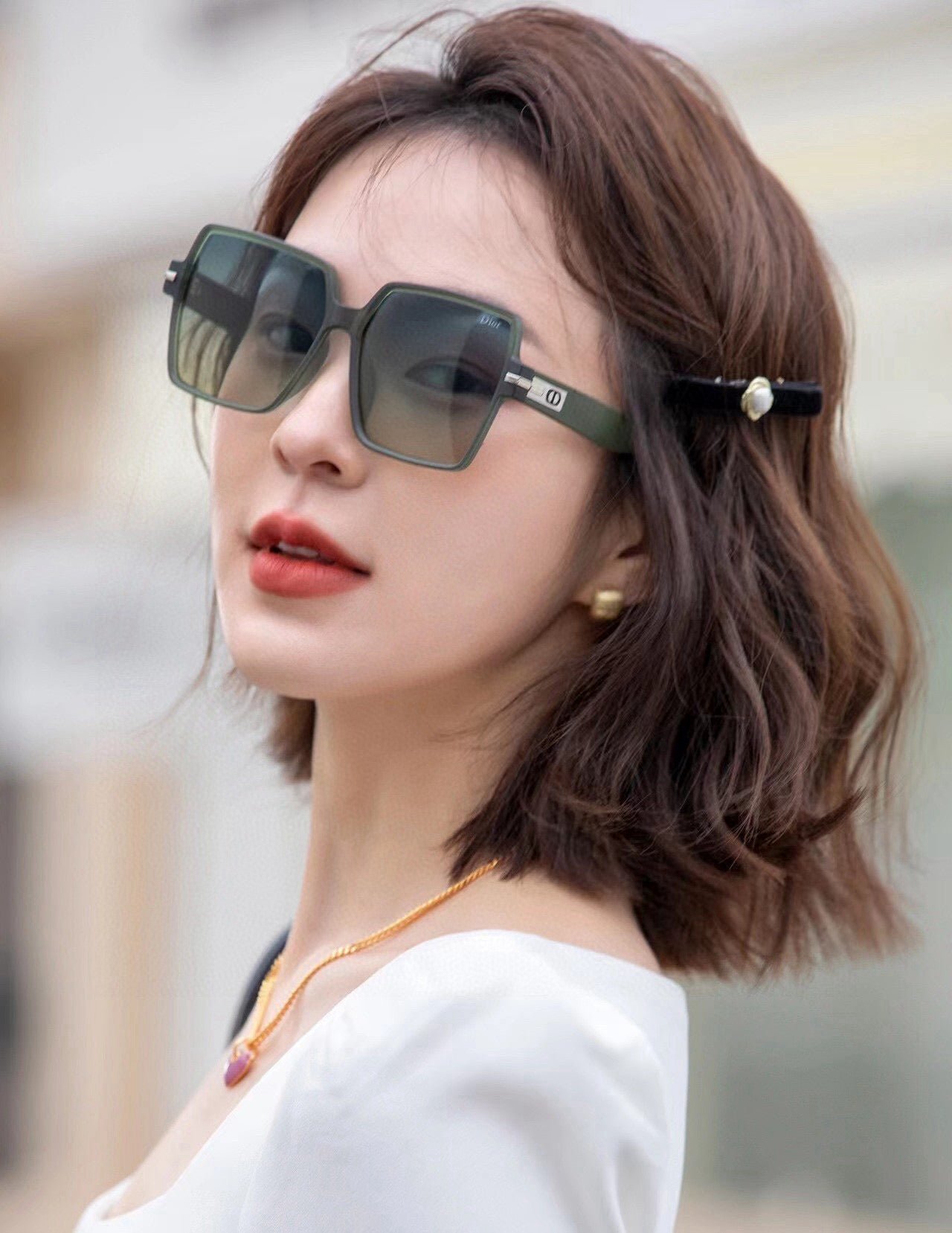DIOR MONTAIGNE SQUARE SUNGLASS CD4780 IN ACETATE - Image 12