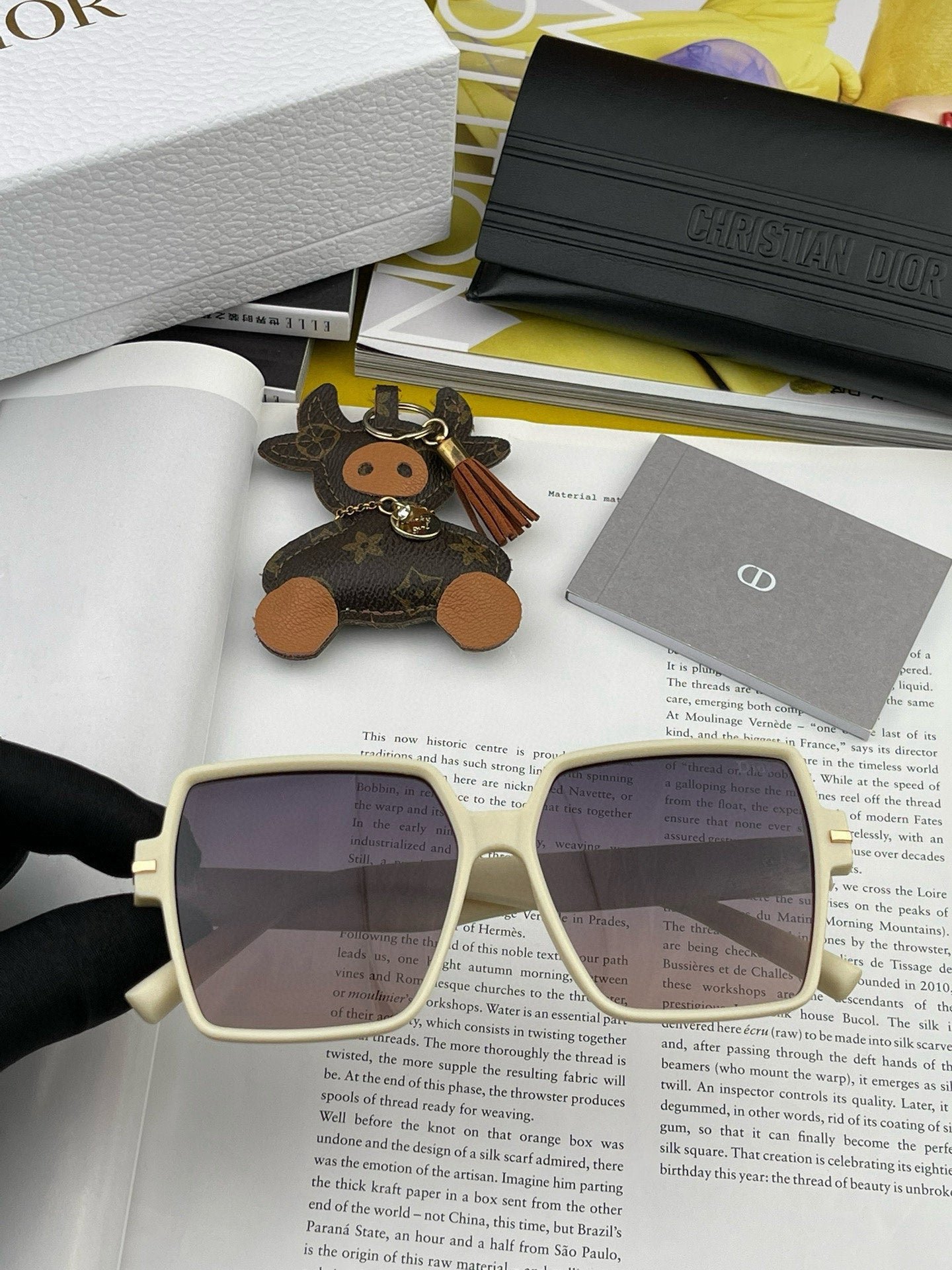 DIOR MONTAIGNE SQUARE SUNGLASS CD4780 IN ACETATE - Image 5