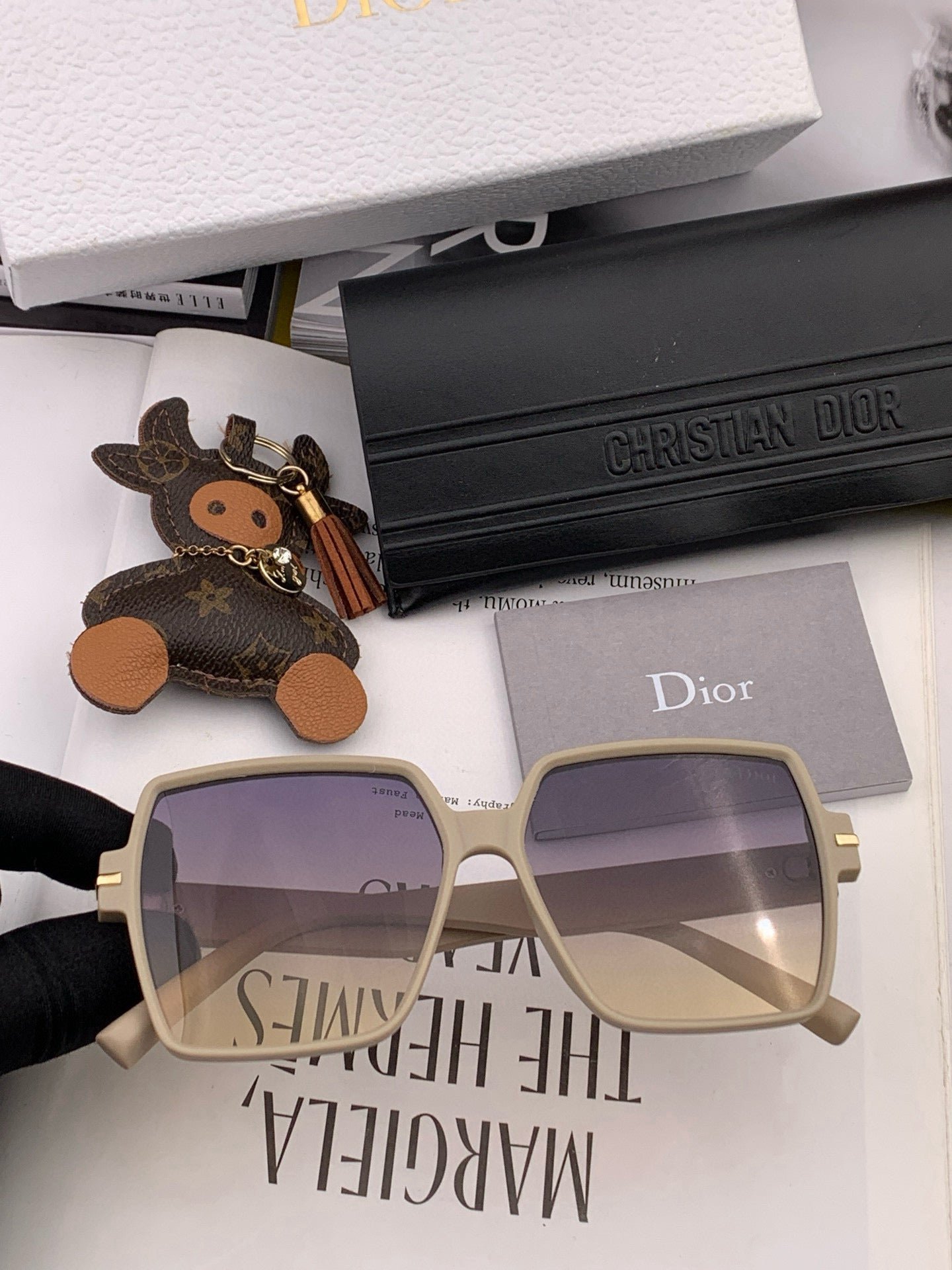 DIOR MONTAIGNE SQUARE SUNGLASS CD4780 IN ACETATE - Image 7