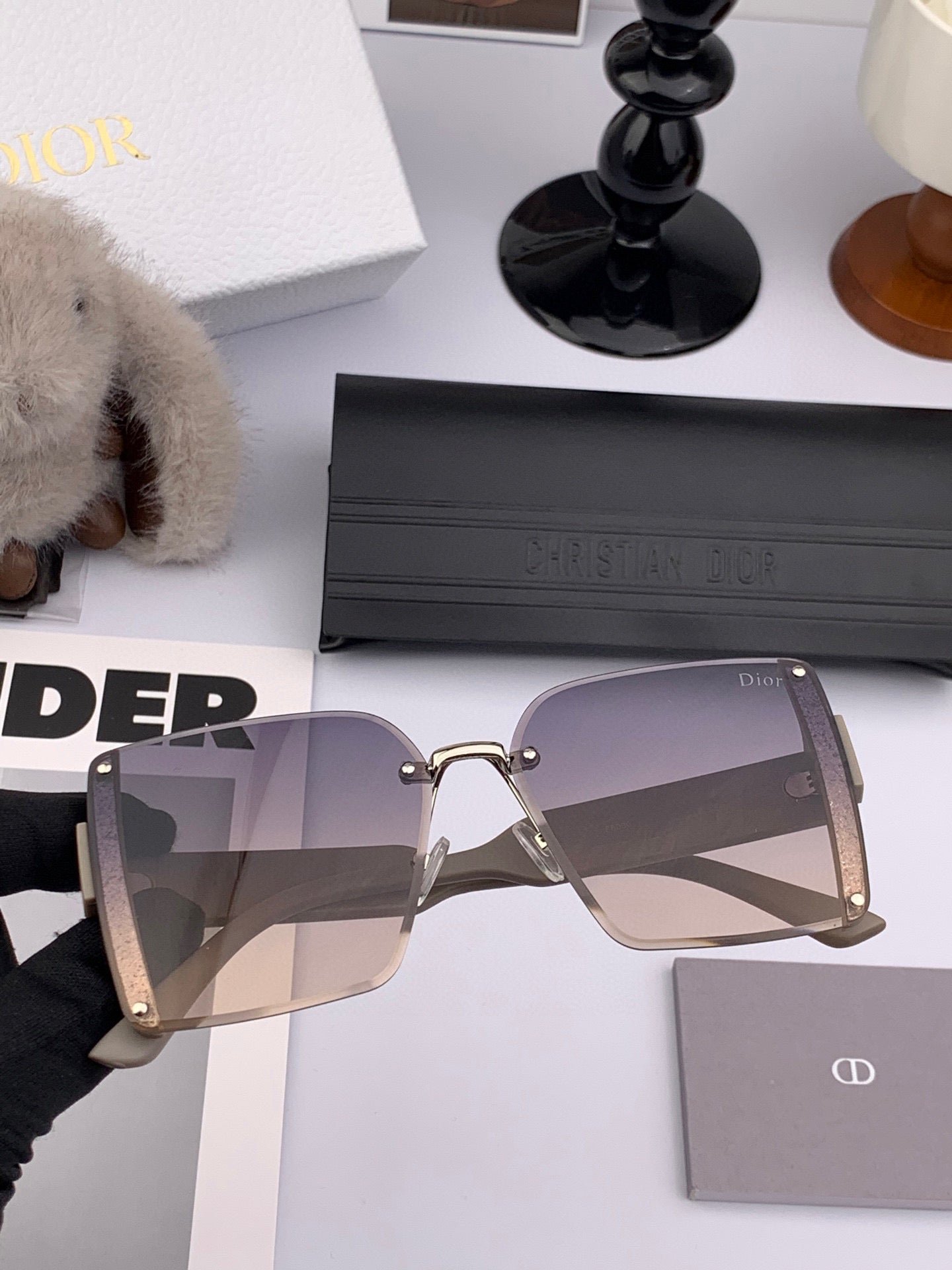 DIOR MONTAIGNE SQUARE SUNGLASS CD1677 IN ACETATE - Image 5