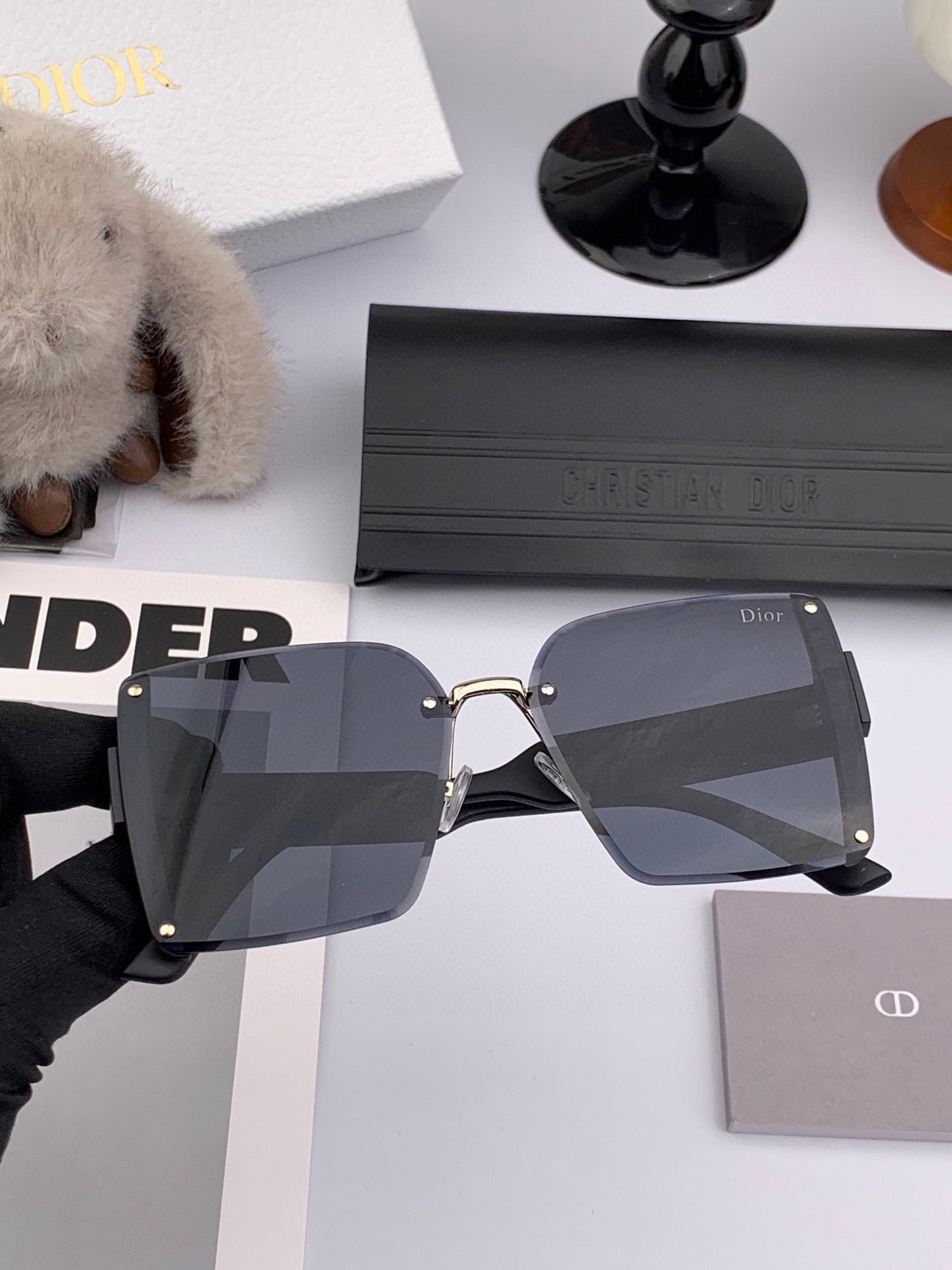 DIOR MONTAIGNE SQUARE SUNGLASS CD1677 IN ACETATE - Image 7