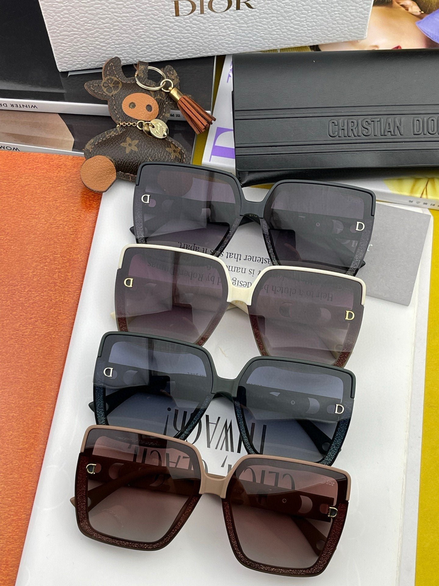 DIOR MONTAIGNE SQUARE SUNGLASS CD7129 IN ACETATE - Image 10