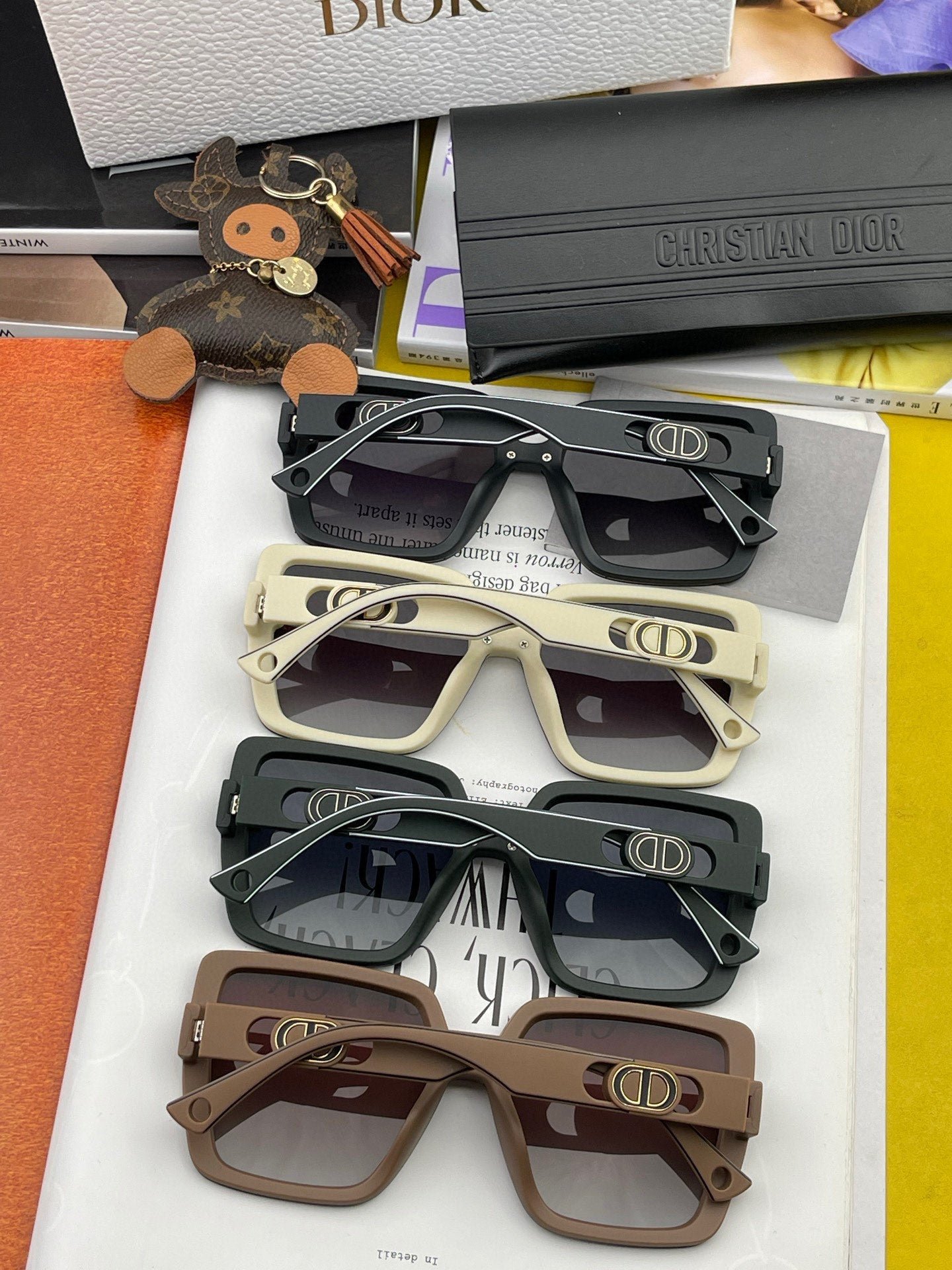 DIOR MONTAIGNE SQUARE SUNGLASS CD7129 IN ACETATE - Image 9