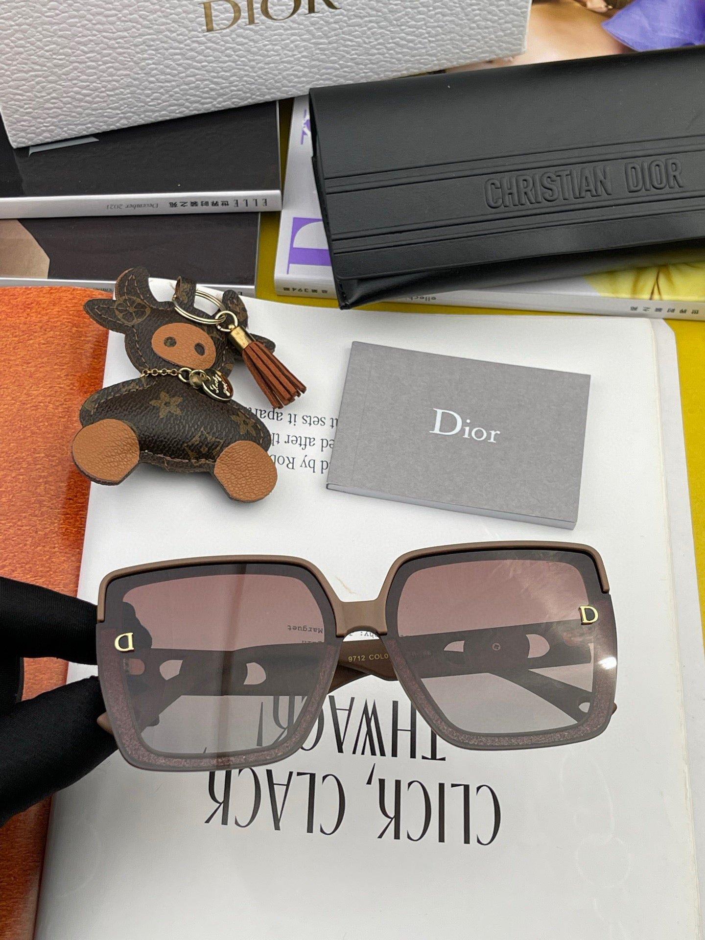 DIOR MONTAIGNE SQUARE SUNGLASS CD7129 IN ACETATE - Image 6