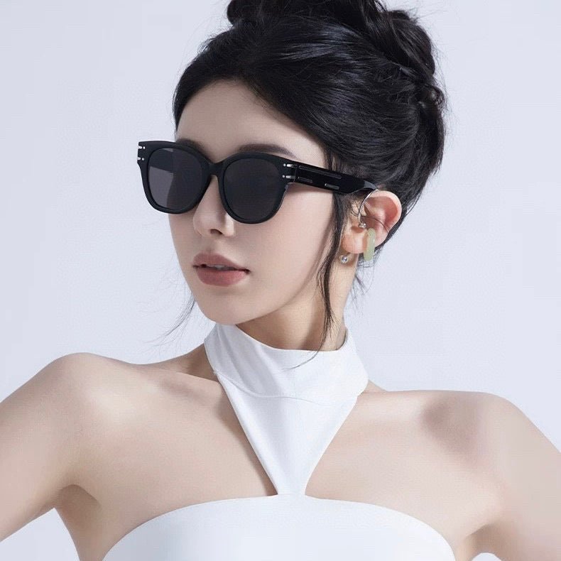ROUND FRAME SUNGLASSES G6752 IN ACETATE - Image 9