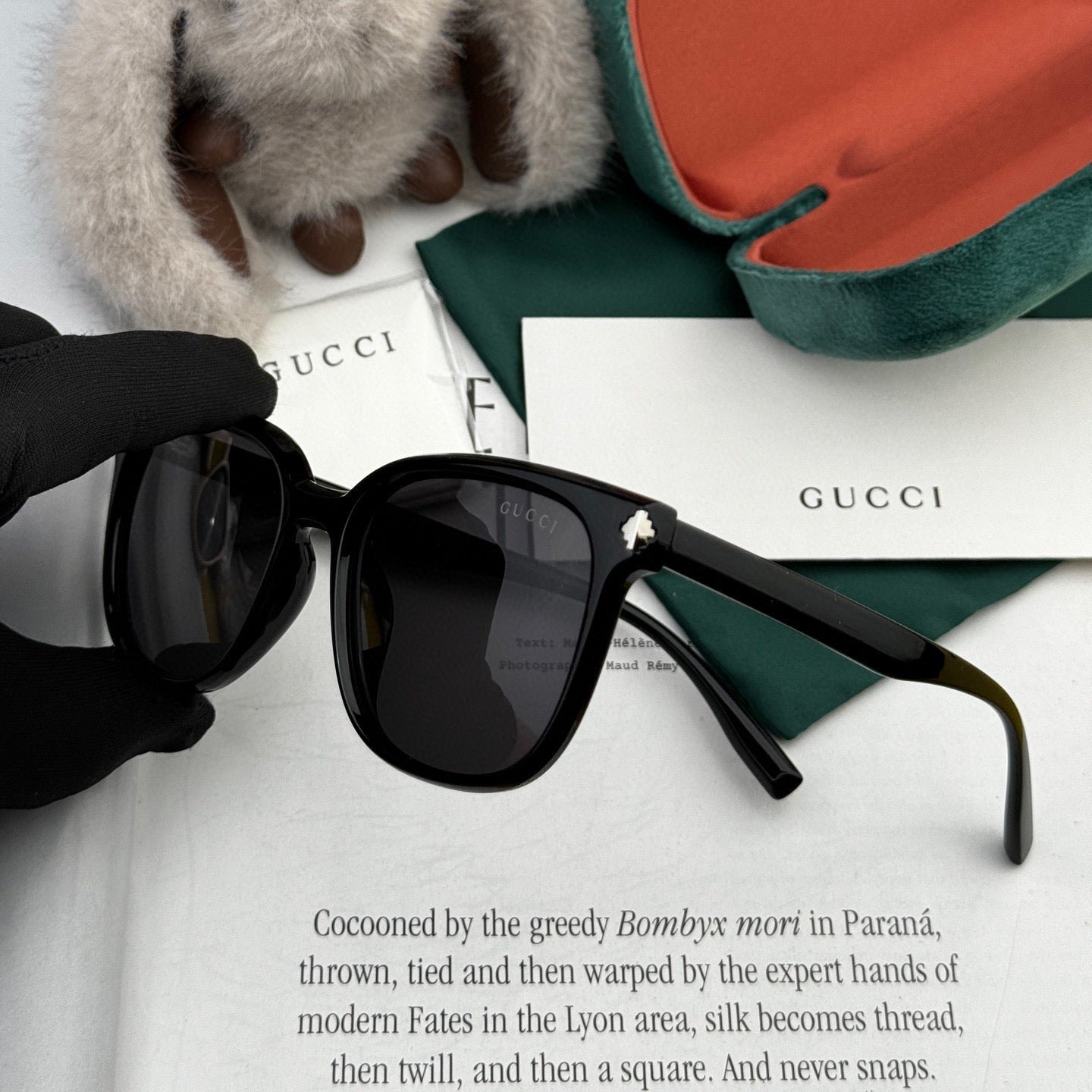 Alternative view of SQUARE FRAME SUNGLASSES G87722 IN ACETATE