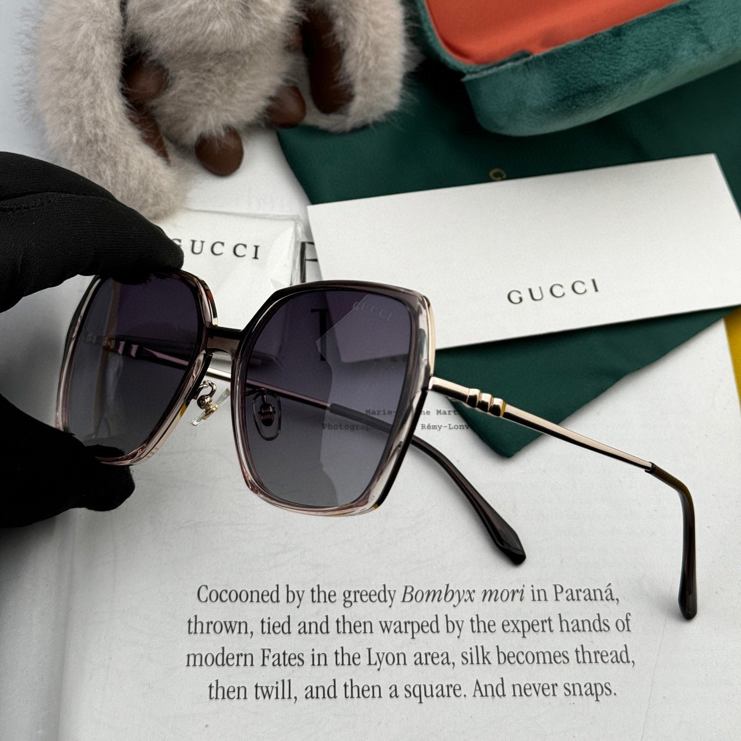 Alternative view of SQUARE FRAME SUNGLASSES G6640 IN METAL