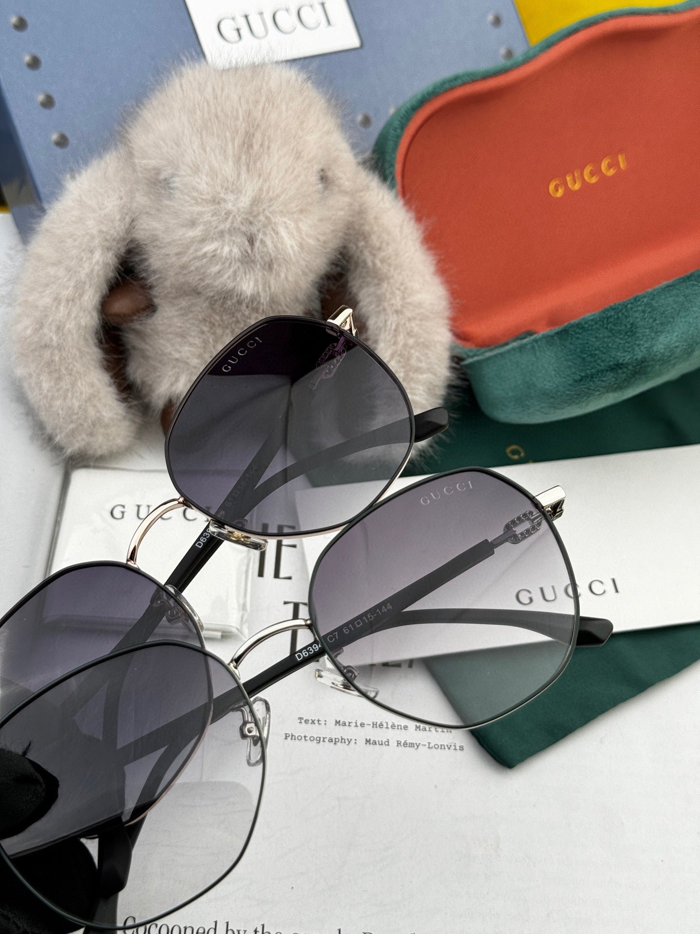 GUCCI Silver Polygon Sunglasses - Image 5