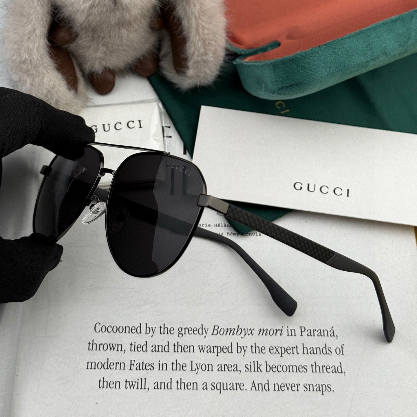Alternative view of Gucci Silver Frame Sunglasses