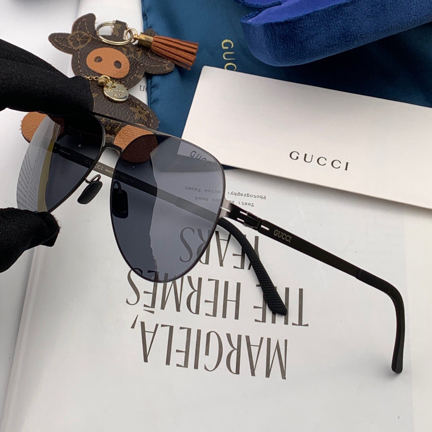 Alternative view of Gucci Silver Frame Sunglasses