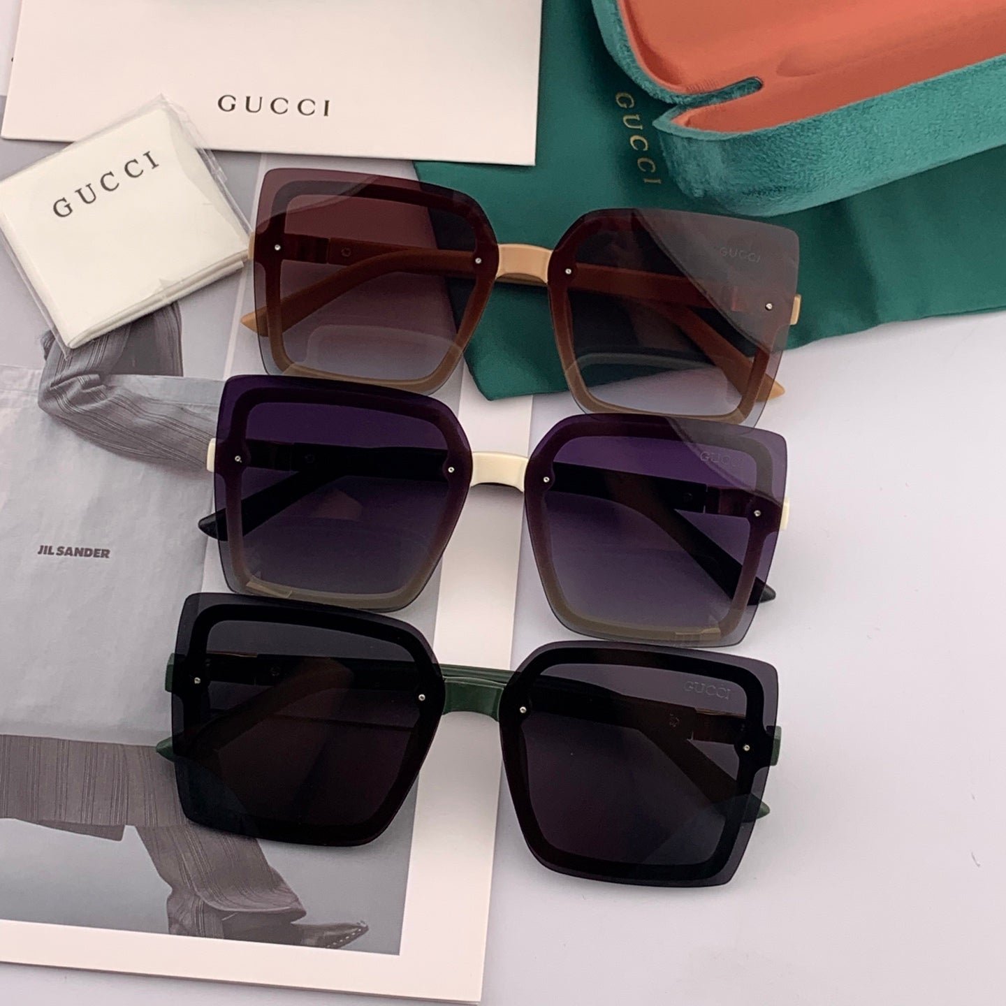 SQUARE FRAME SUNGLASSES G9222 IN ACETATE - Image 4