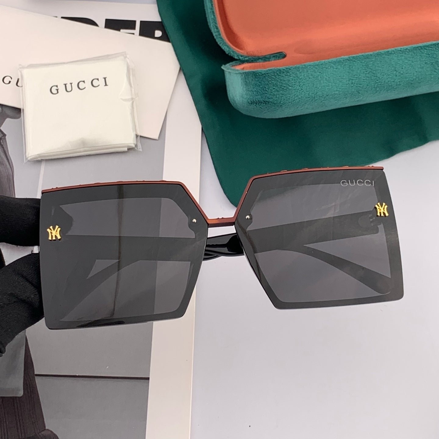GEOMETRIC FRAME SUNGLASSES G50195 IN ACETATE - Image 5