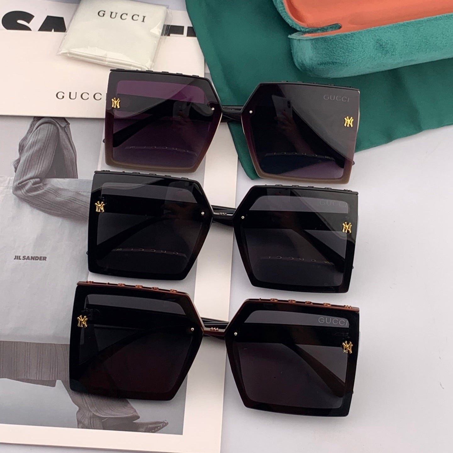 GEOMETRIC FRAME SUNGLASSES G50195 IN ACETATE - Image 4
