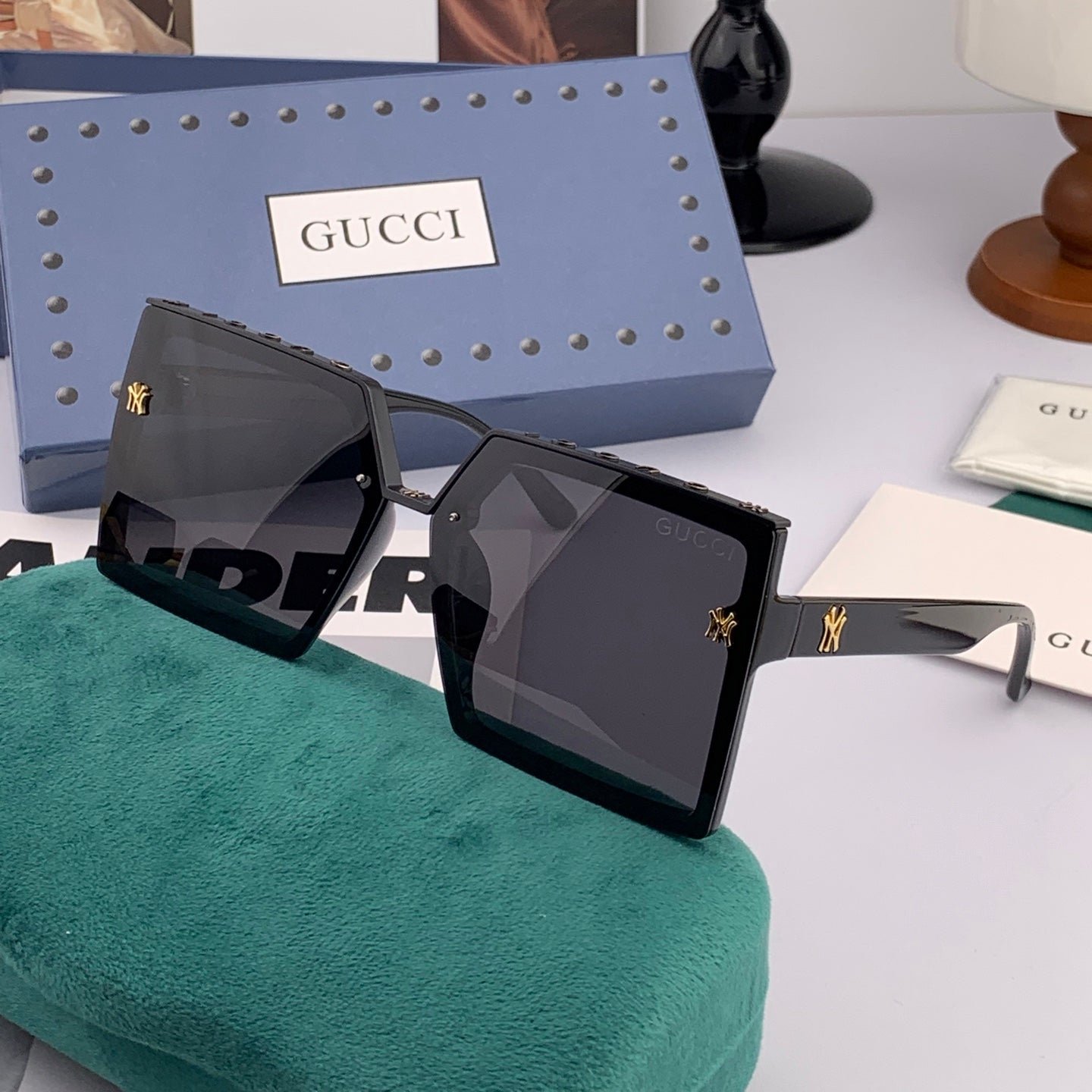 GEOMETRIC FRAME SUNGLASSES G50195 IN ACETATE - Image 3