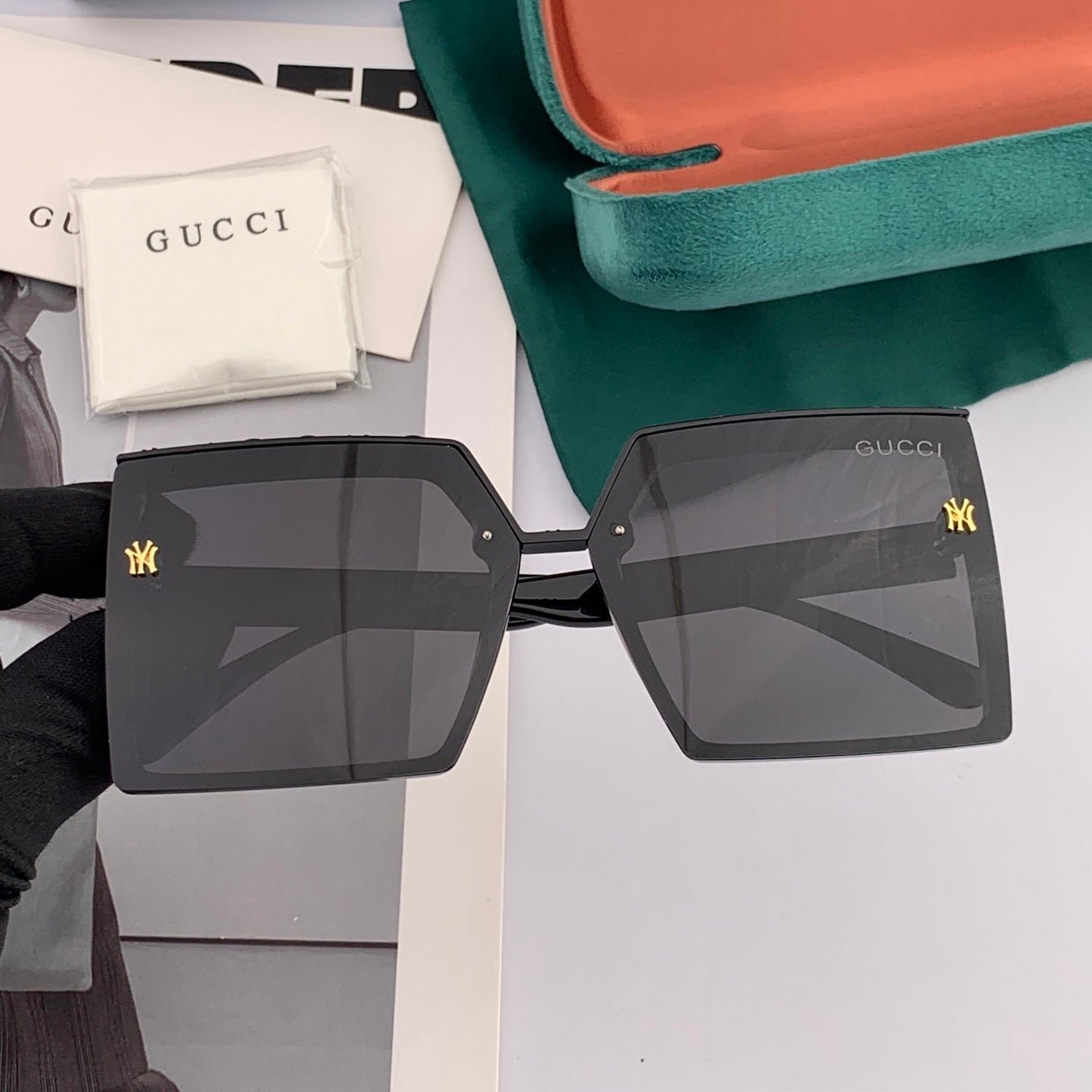 GEOMETRIC FRAME SUNGLASSES G50195 IN ACETATE - Image 6