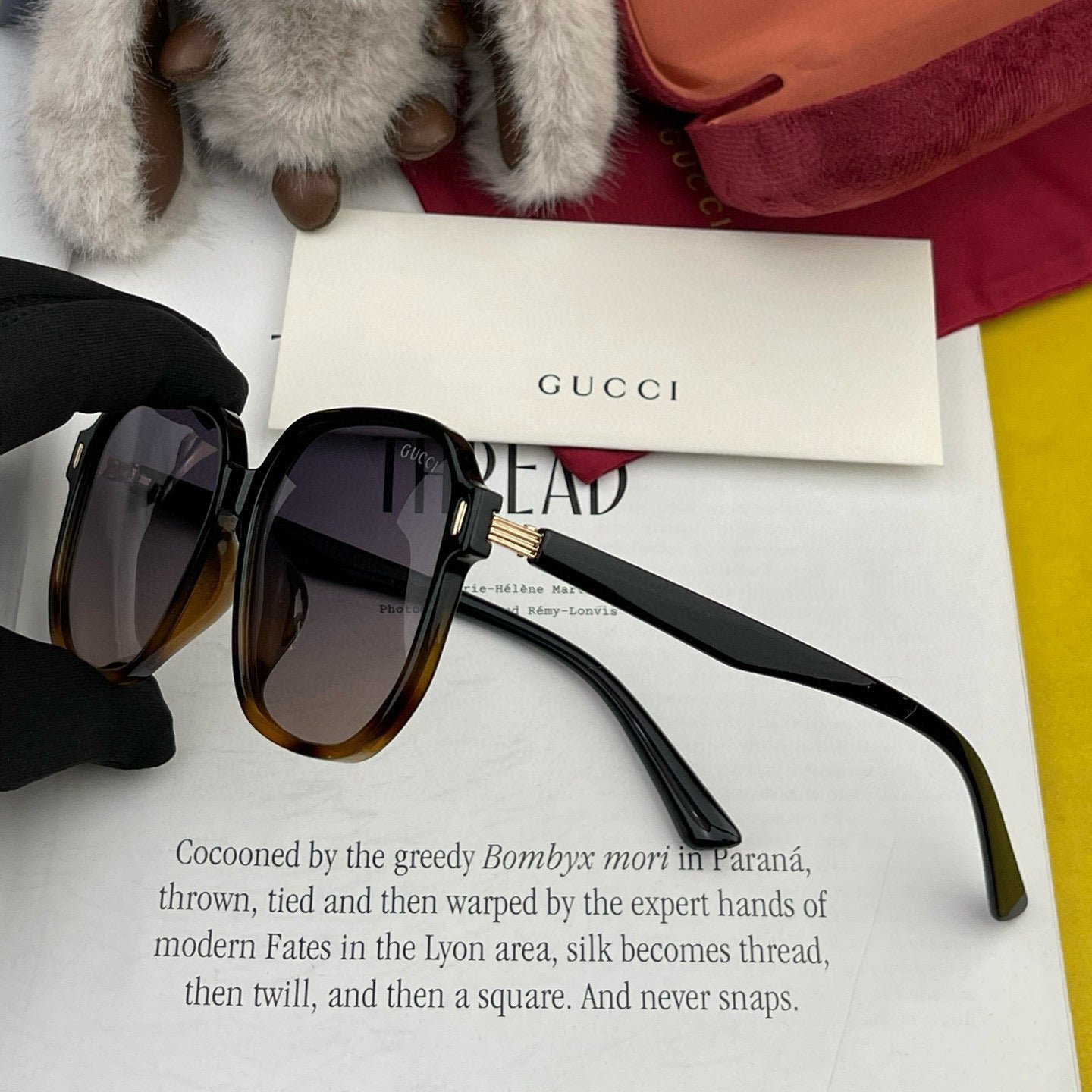 Alternative view of SQUARE FRAME SUNGLASSES G867 IN ACETATE