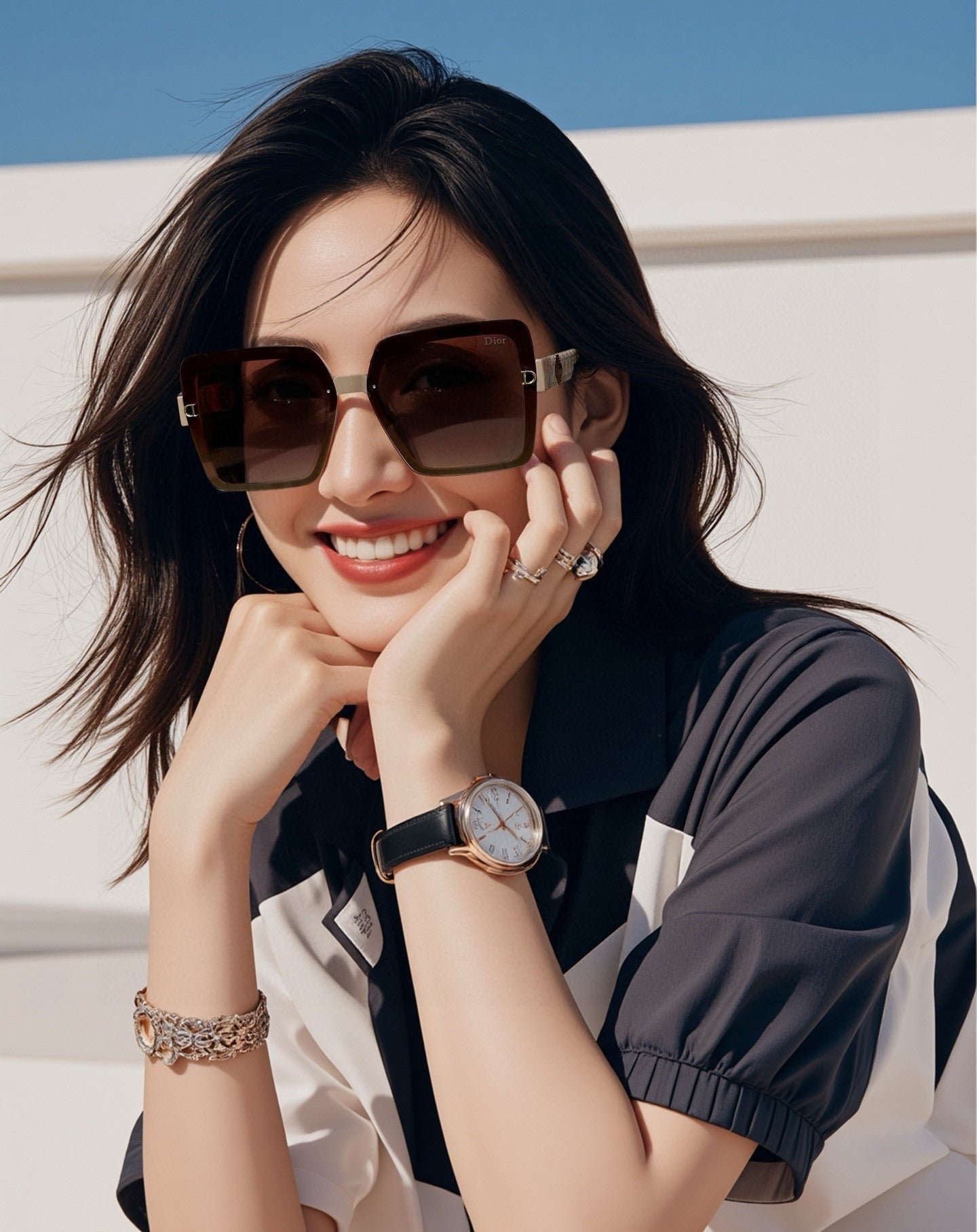 DIOR MONTAIGNE SUNGLASS CD6251 IN ACETATE - Image 8