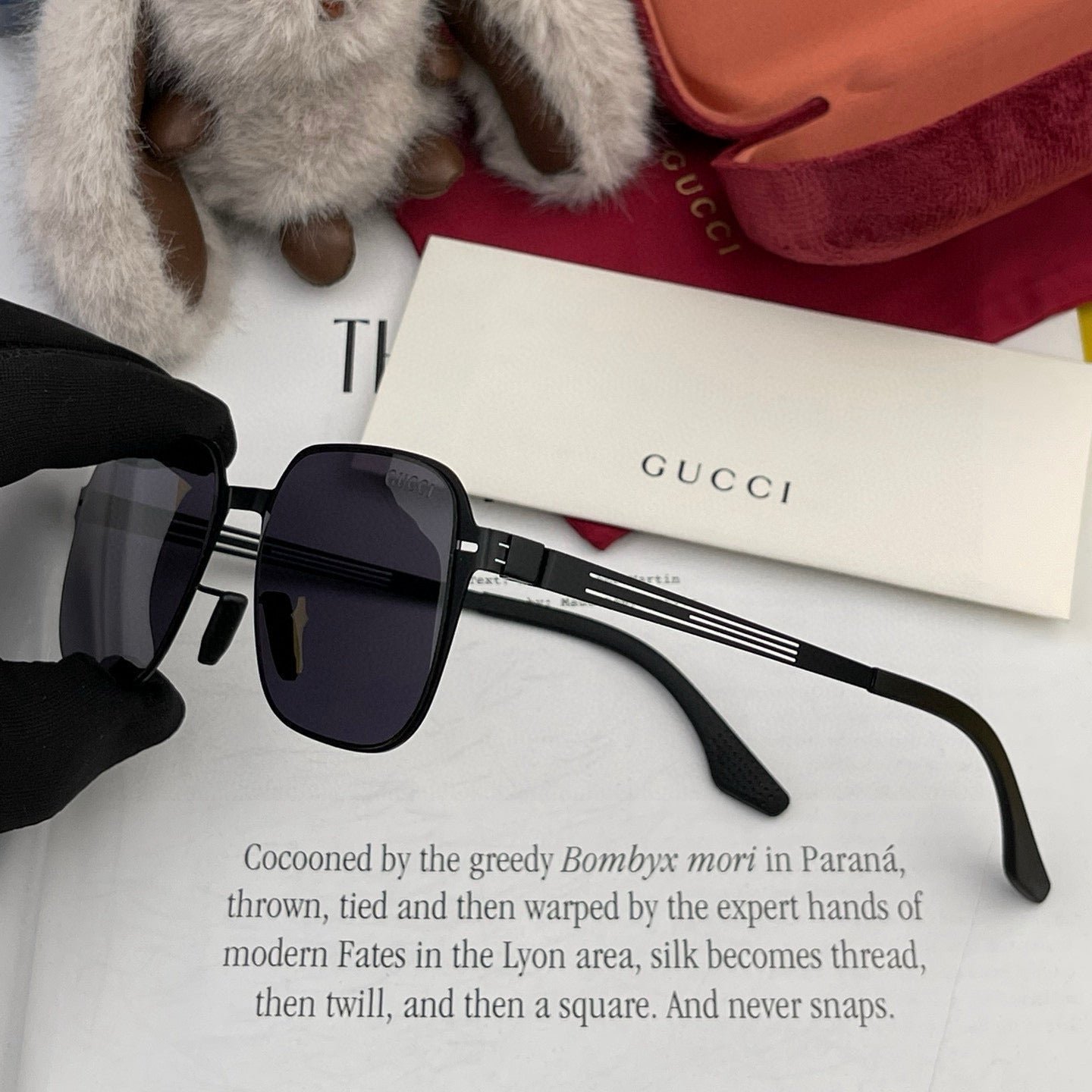 Alternative view of RECTANGULAR FRAME SUNGLASSES 3862 IN METAL