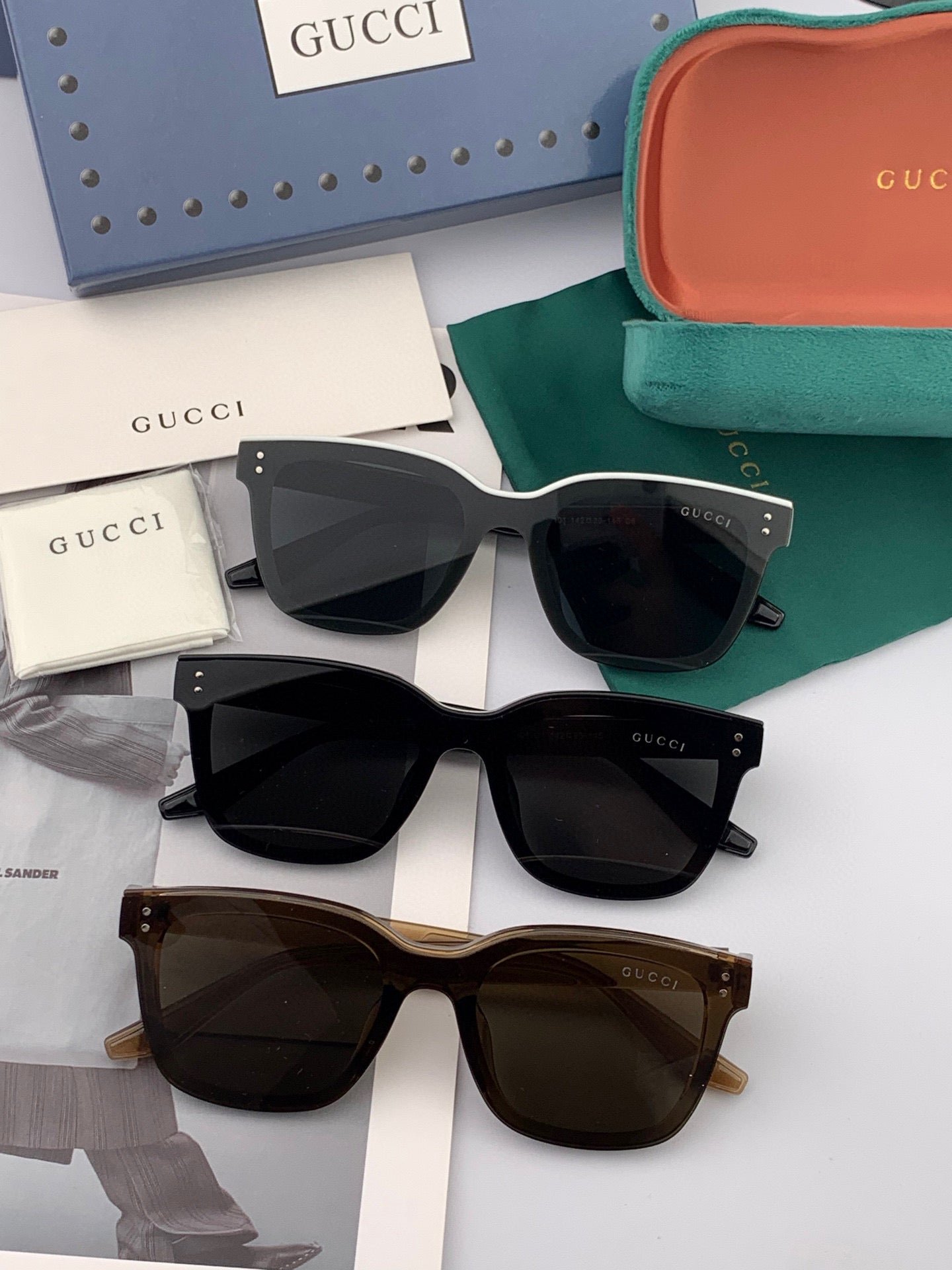 GUCCI Slim Metal Gradient Shades - Image 7