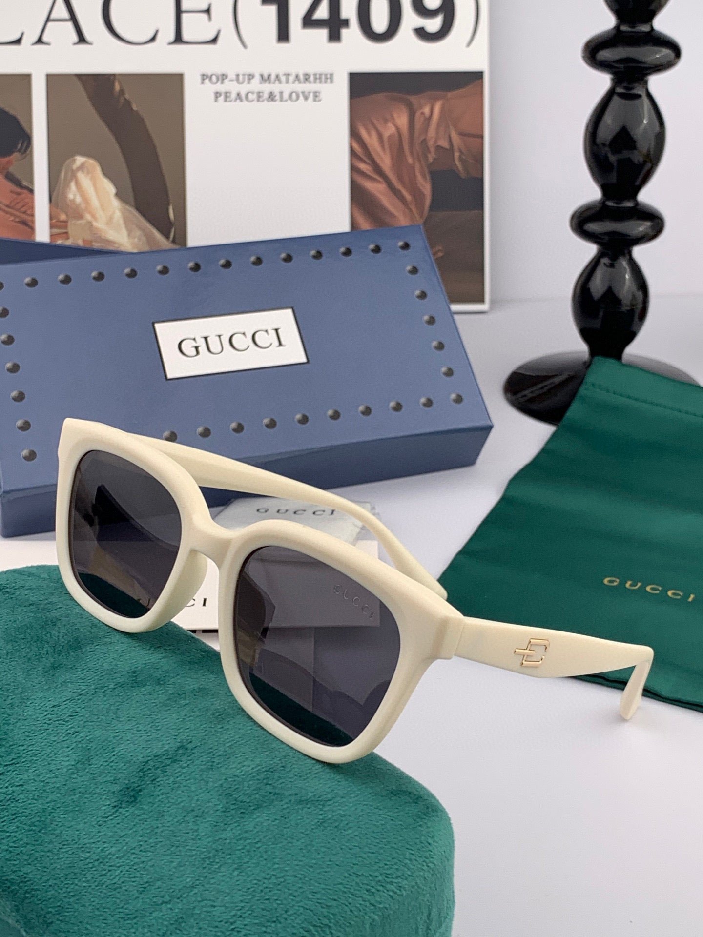 SQUARE FRAME SUNGLASSES G5108 IN ACETATE - Image 3