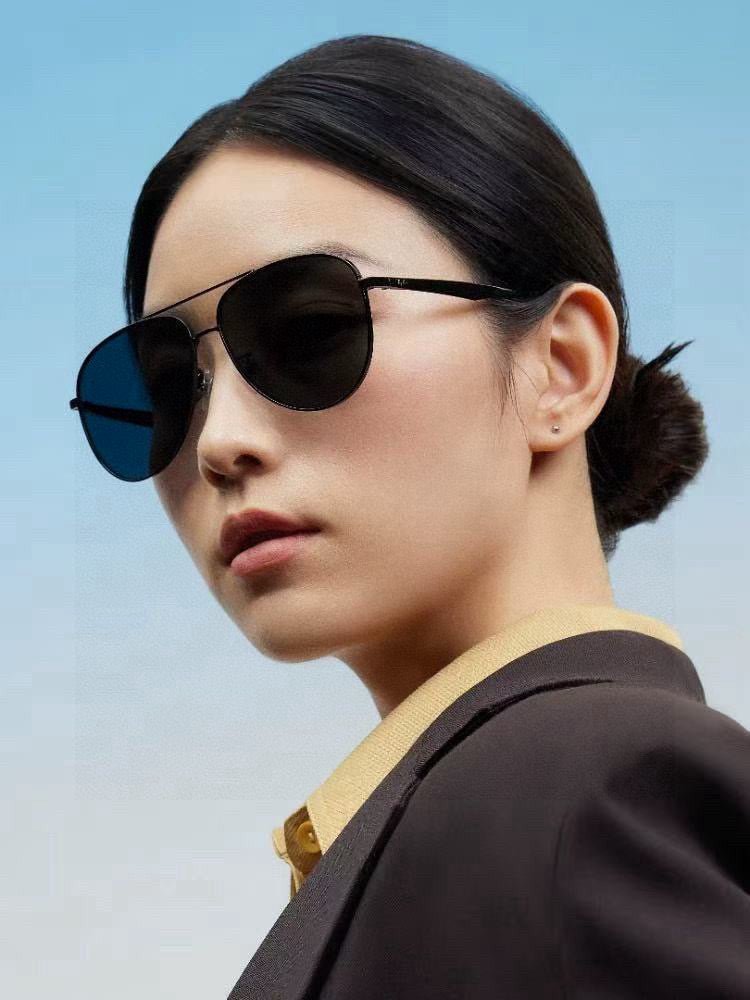 Gucci Gunmetal Aviator Sunglasses - Image 8