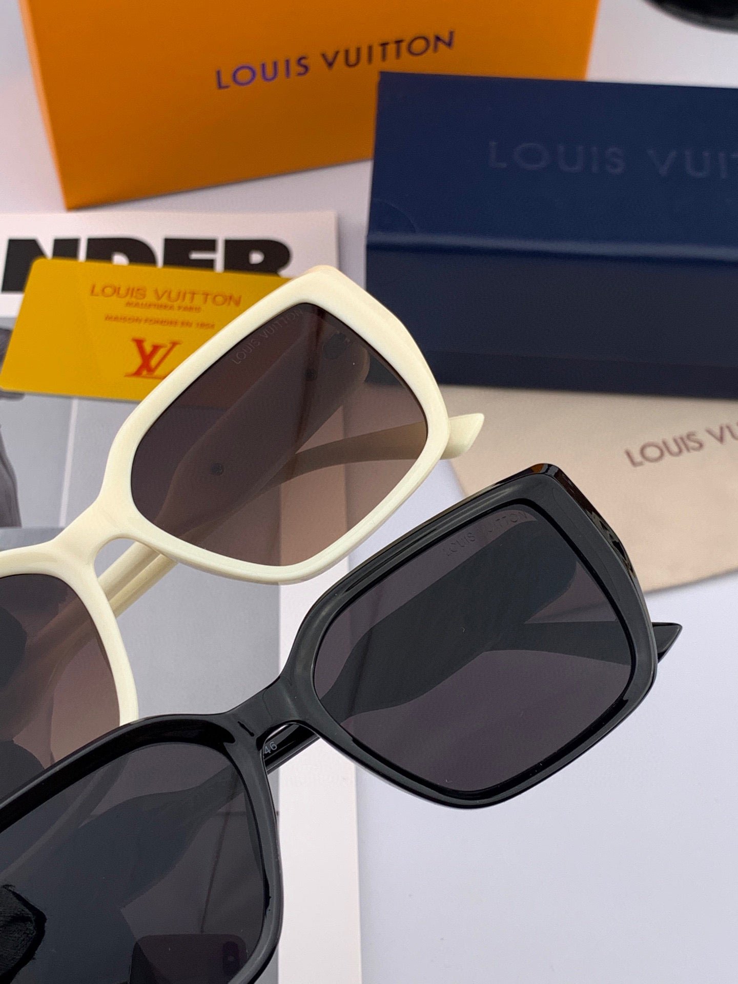 LOUIS VUITTON SQUARE SUNGLASSES L6221 IN ACETATE - Image 7