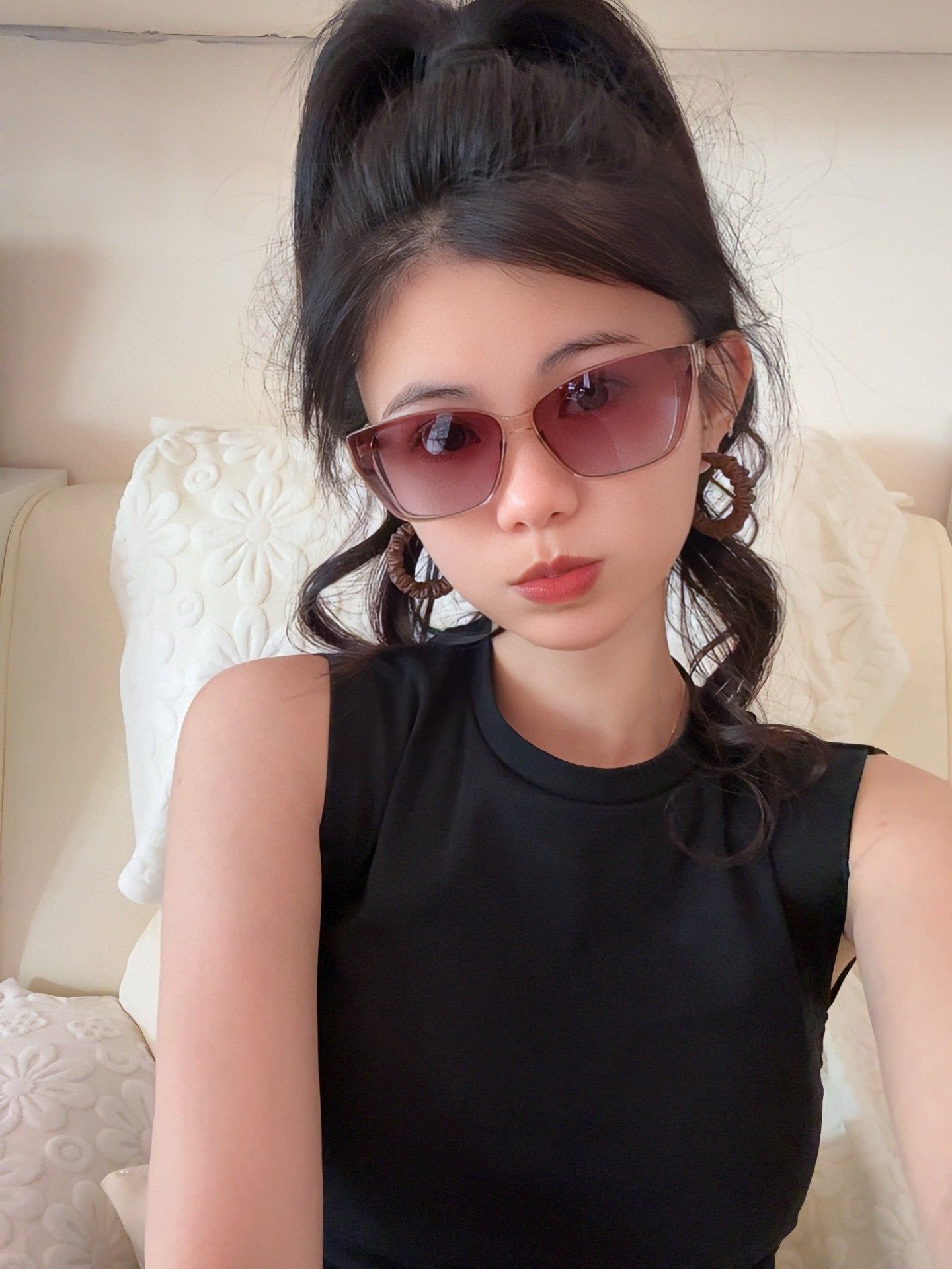 LV Black Double Gold Bar Cat-Eye - Image 8